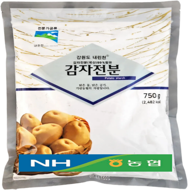 감자전분 농협 국산 강원도 인제 전분가루, 1개, 750g