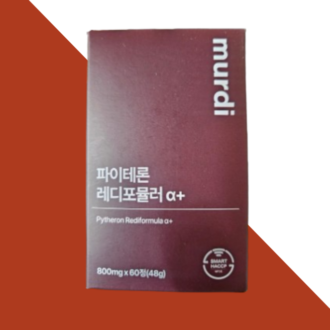 뮤르디 파이테론 레디포뮬러 알파플러스 800mg 글루타치온 저분자 콜라겐 히알루론산 엘라스틴, 2개, 60정