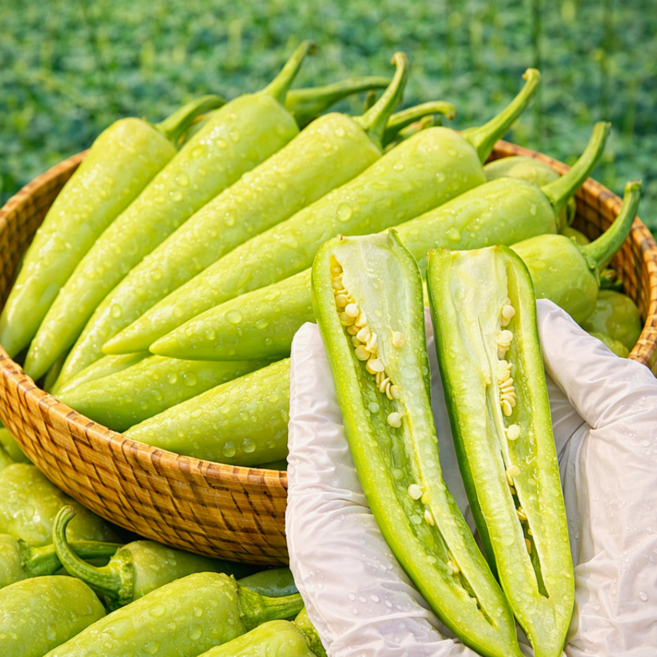 { 백화점납품농가 } 프리미엄 당조고추 혈당조절 모악산 당조고추, 1박스, 500g (특상)