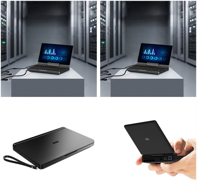 GPD MicroPC 2세대 게이밍 미니 노트북 7인치 1080P 터치스크린 인텔 N300 16G+512G, 블랙, 512GB, 16GB, Free DOS