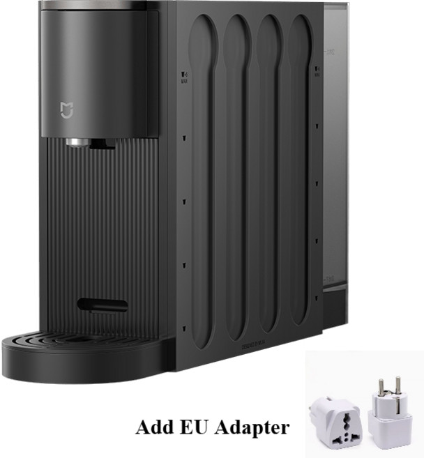 Xiaomi Mijia 캡슐 커피 머신 S1 홈 원 키 휴대용 추출 듀얼 드라이브 정밀 온도 제어, 02 Add EU Adapter, 1개