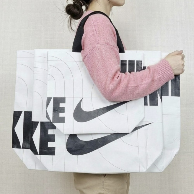 [국내매장판 오늘출발] 나이키 정품 리유저블백 S M L 3종 세트 에코백 장바구니 쇼핑백