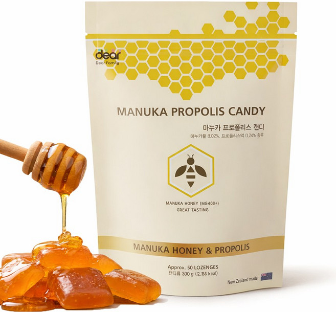 디어패밀리 마누카꿀 프로폴리스 캔디, 300g, 1개