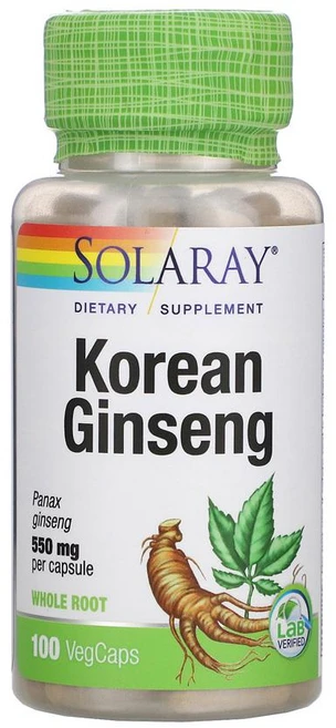 솔라레이 고려 인삼 Ginseng 550mg 100정 파낙스 진생 효능, 1개 - 쿠팡
