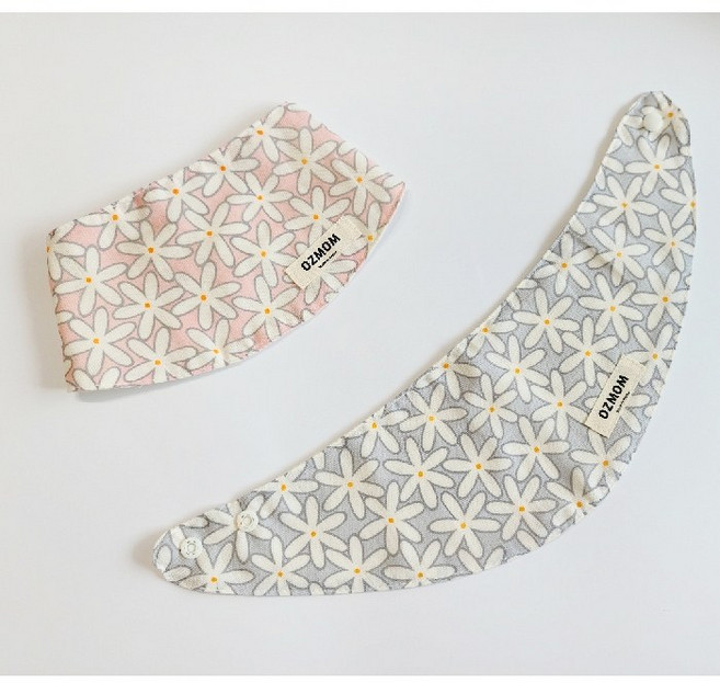 BABY 4계절 스카프빕 이중 똑딱이빕 턱받이 1P 침받이