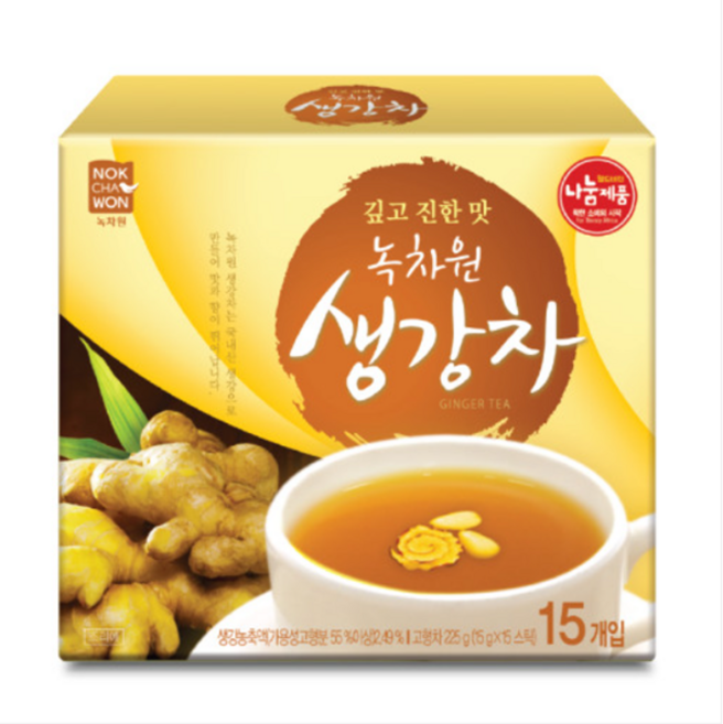 녹차원 생강차, 15개입, 6개, 15g