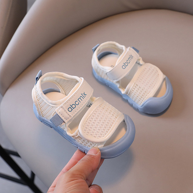abcmlx 메쉬 샌들 여름 돌선물 신발 아기 걸음마 보행기 돌아기 신생아