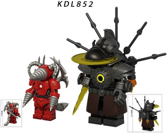 타이탄 드릴맨 클록맨 조립 미니 피규어 블록, 1세트, KDL852 드릴맨 클록맨 2종세트