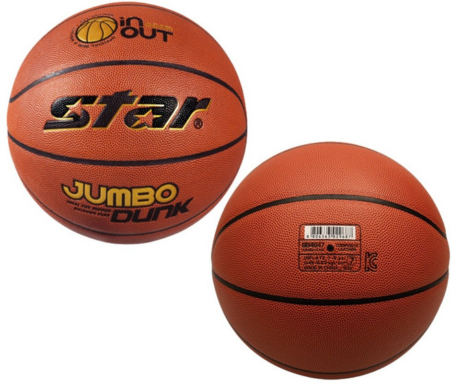 스타 점보 덩크 농구공 7호 실내 실외 동호회 보급형 볼, 단품