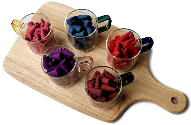 태양아로마향 태국 직수입 아로마 인센스 콘향 5종x20개, C