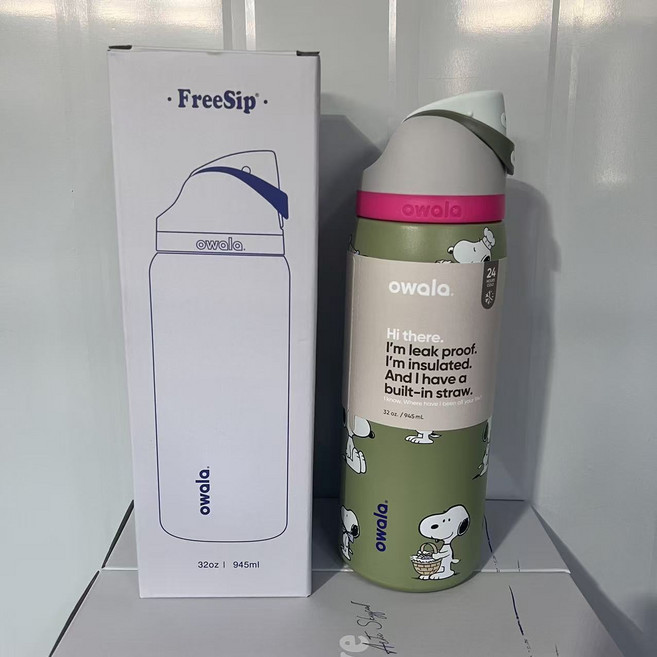 오왈라 Owala FreeSip 보온보냉병 (710ml/950ml), 710ml, 우유과 녹-사누비