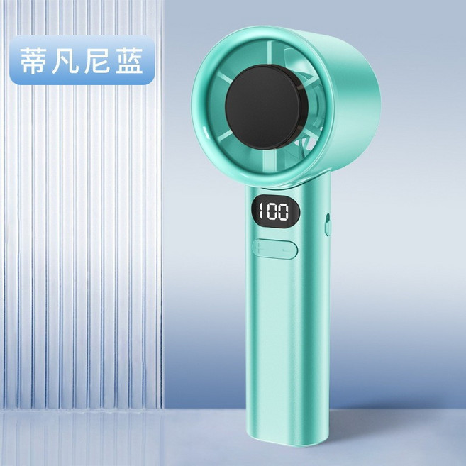 2026年新款迷你手持風扇M11暴力渦輪風扇120檔高速風扇 USB充電便, 爆款廠家直銷, 綠色【120檔】