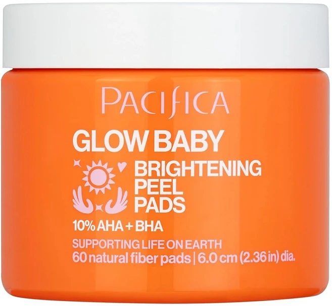 Pacifica Peel Pads 브라이트닝 글로우 베이비 60개, Pacifica, Peel Pads 브라이트닝 글로우 - 쿠팡