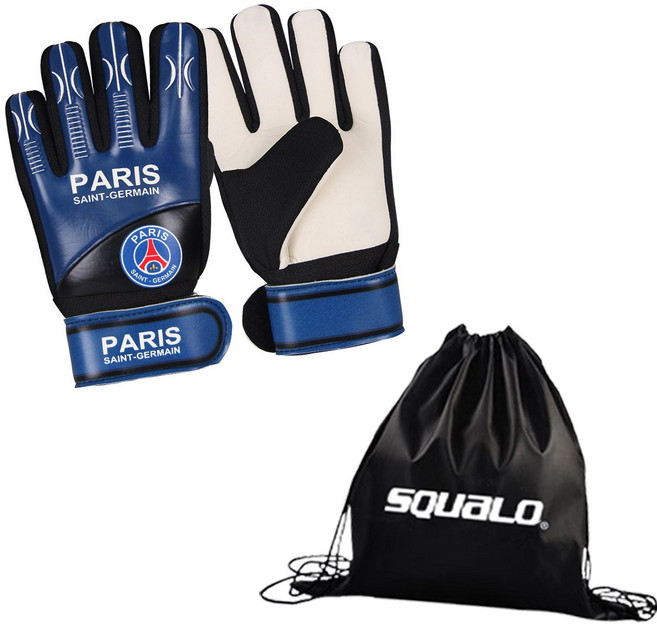 파리생제르맹 SG-01 GK 장갑, 블루 / 블랙 / 화이트 + SQ 가방, 1개