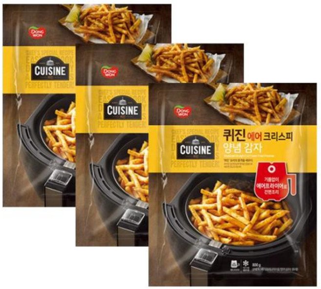 동원 퀴진 에어 크리스피 양념감자 800g, 3개