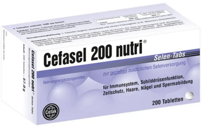 [독일 내수 정품](세파셀) CEFASEL nutri Selen-Tabs, 1개, 200정 - 쿠팡