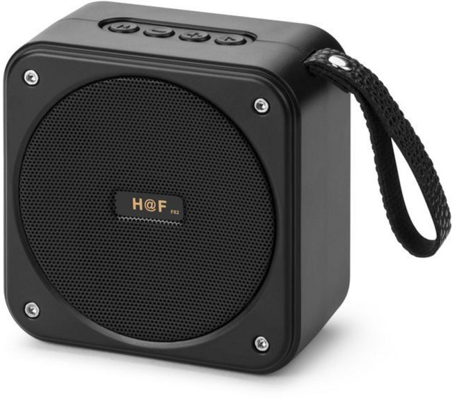H@F FB2 藍牙喇叭 TWS串聯/USB/TF/FM, 1個, 黑【高清大音量】重低音