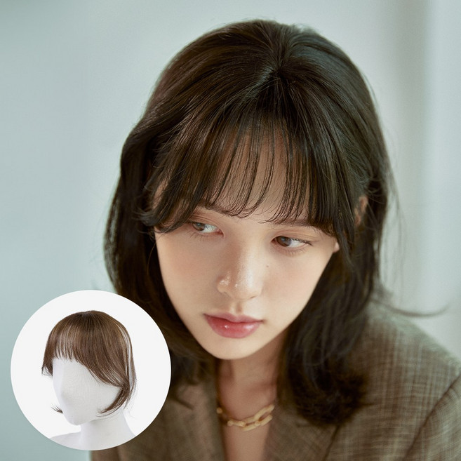 [렛츠뱅] 수제 시스루뱅 라지 (모스트사), [CB1#초코브라운]