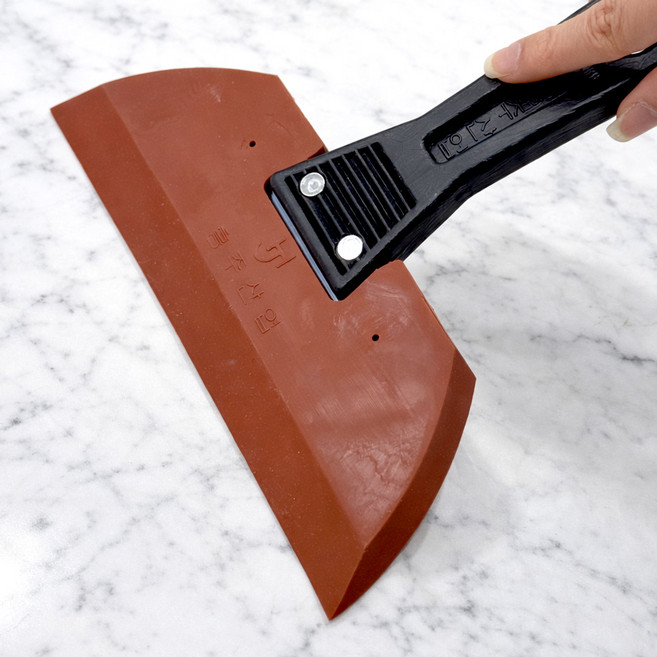 고무헤라 유리 바닥 벽 이물질제거 해라 틈새 스크래퍼 청소 끌칼, 1개