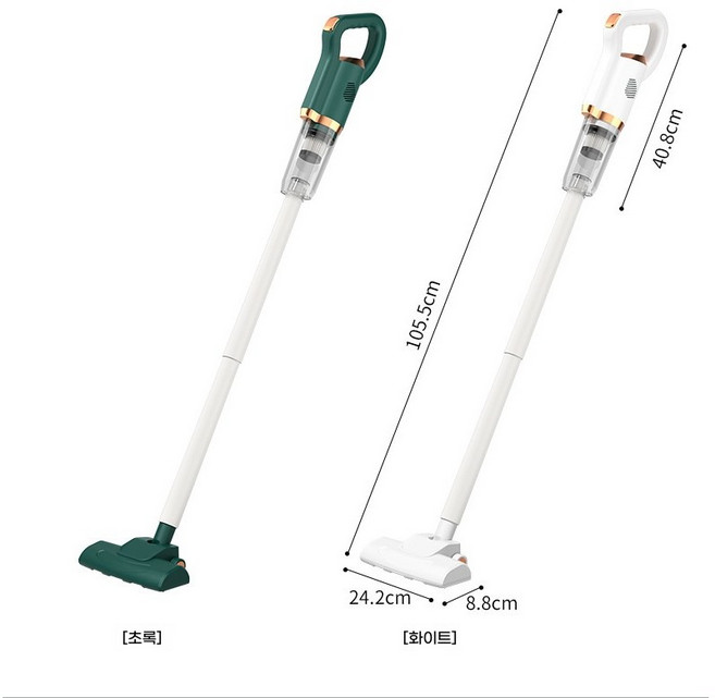 SUUNI 고출력 휴대용 가정용 차량용 청소기 겸용 무선 고출력 청소기 진드기 제거기, 1, 녹색