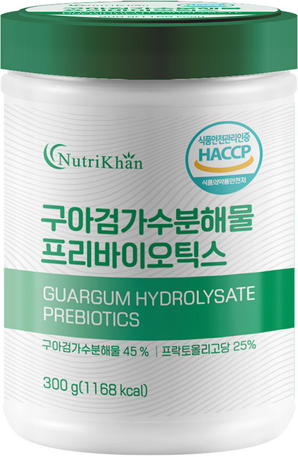 구아검가수분해물 프리바이오틱스 식이섬유 300g 30일분, 1개