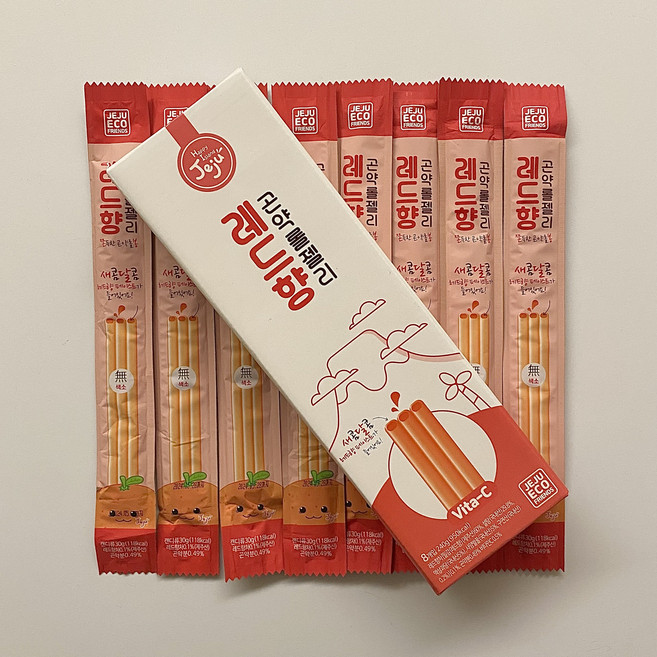 제주 레드향 곤약롤젤리 (8봉입) X 5Box, 1박스