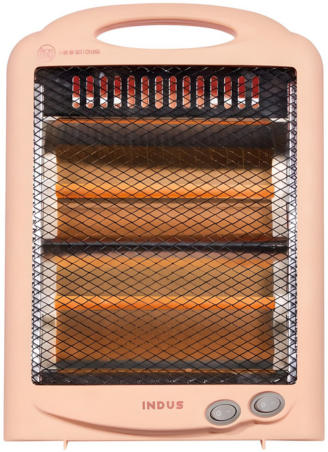 인더스 2단 미니 쿼츠 전기히터, INO-Q600P, 피치