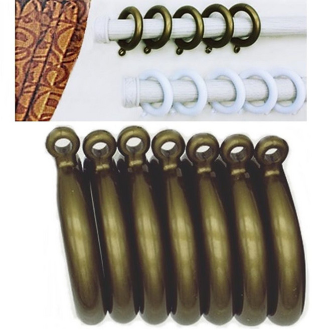 코텍스 커텐링 황동색 대 14P 커튼링, 상세페이지 참조