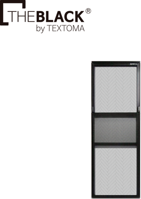 텍스토머 촘촘망 이동식 방충망 더블랙 [먼지 강력 차단형], 1개