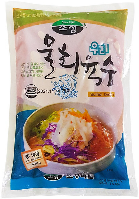 초정식품 초정물회육수 우리 물회육수, 400g, 5개