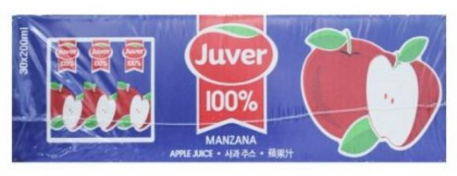 [CO(가공식품(커피/차/음료))]JUVER 사과 주스 200ML X 30 스페인산