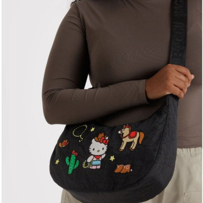 국내백화점 바쿠 에코백 백 나일론 크레센드 숄더백 51인치 헬로키티웨스턴 가방 보부상백 (BK파우치증정)