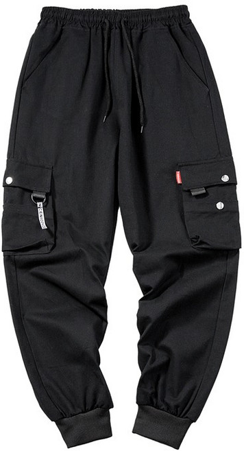 日系寬鬆多口袋休閒工作褲