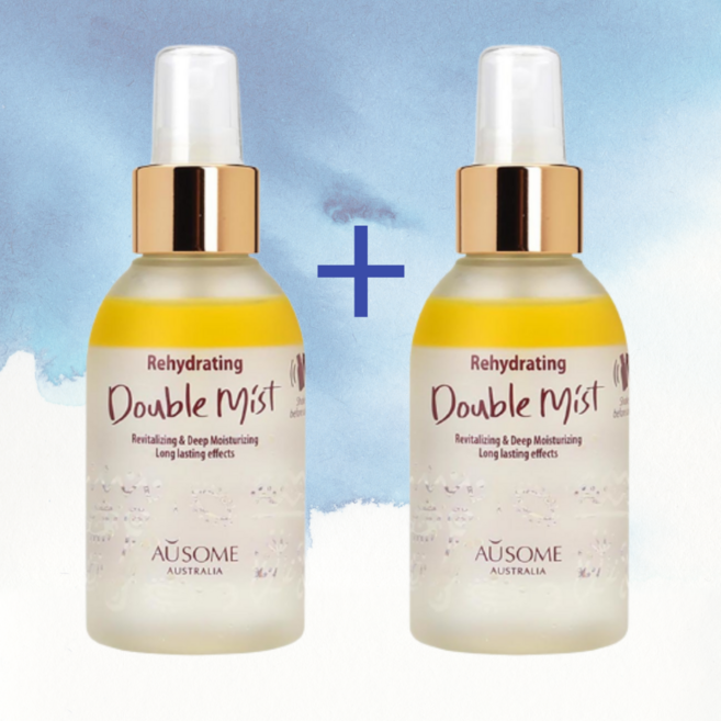 오우썸 리하이드레이팅 더블미스트 120mlx2 유기농 미스트 토너 세럼 호호바오일