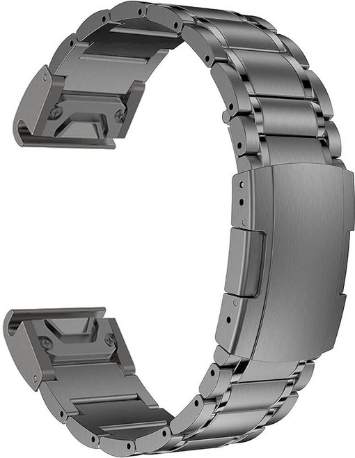 MaKTech Garmin용 티타늄 밴드 퀵 릴리즈 커넥터가 있는 22mm 5피스 금속 팔찌 스트랩 거북이 버클 Garmin Fenix 8 47mm/E 47mm/7/6 스, MaKTech Garmin용 티타늄 밴드, 퀵 릴리즈