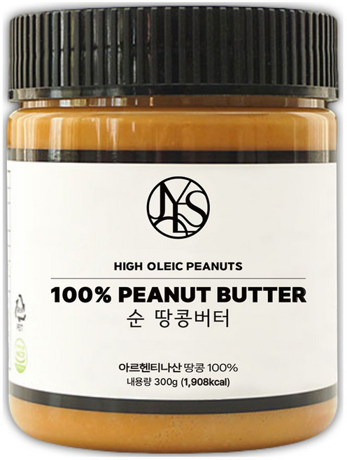 야스티 순 땅콩버터 크리미 100% 무첨가, 300g, 1개