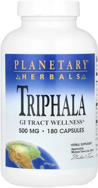 Planetary Herbals 트리팔라 2000mg 캡슐 180정(캡슐 1정당 500mg), PlanetaryHerbals트리팔라2000mg캡슐18, 1개, 180정 - 쿠팡