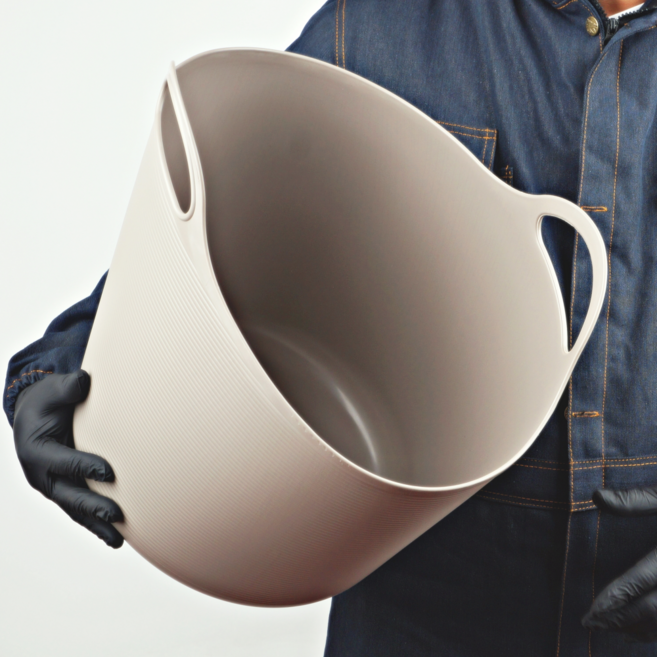 라인 말랑한 고무 특대형 빨래 바구니 대형 세탁바구니