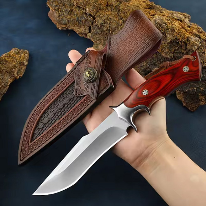 헌팅 나이프 K316 캠핑용 칼 소장용 장식 원목, 1개, 단일컬러