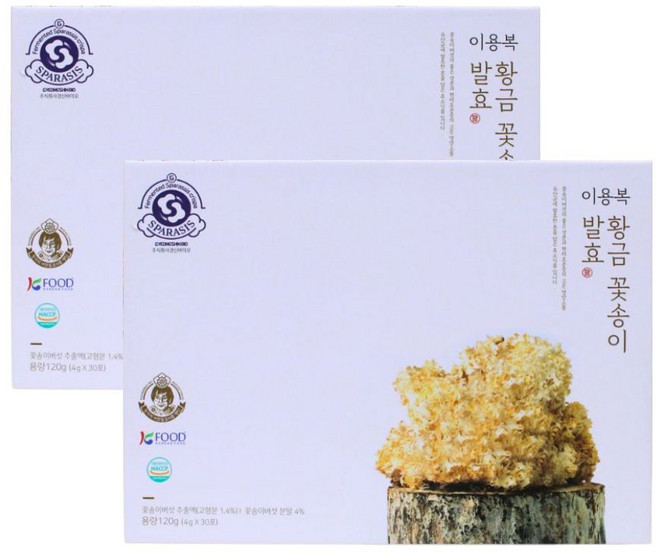 이용복 황금 꽃송이버섯 발효 분말, 4g, 60개, 30개입 120g