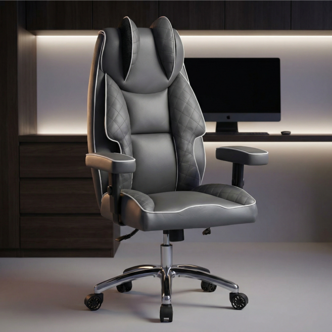 파리니 침대형 리클라이너 중역 컴퓨터 게이밍 의자 GC008, 그레이