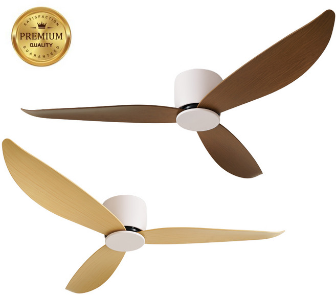 로슬러 프라임S 우드 초슬림 17cm 실링팬 52인치 천정 선풍기, 화이트, 월넛, 프라임S 52인치