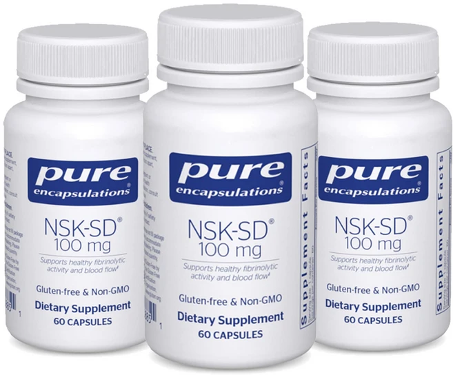 퓨어인캡슐레이션 나토 키나제 Natto kinase 나토키나아제 NSKSD 120캡슐3통, 120정 - 쿠팡