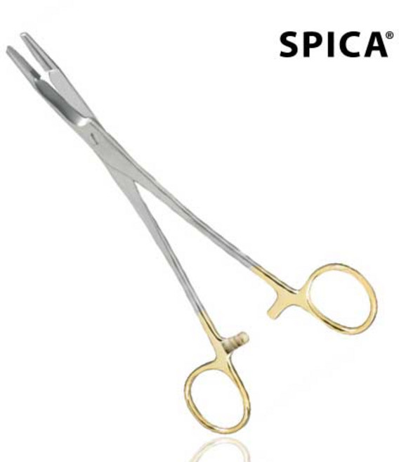 SPICA 올슨 헤가 니들홀더 Needle holder 의료용 겸자가위, 1개, S8-17TC(18.4cm)