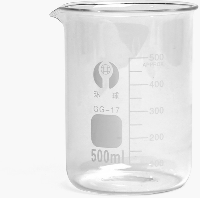 새로핸즈 경질1급 유리비커 500ml, 단품, 1개