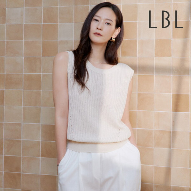 [LBL] 26SS 프렌치린넨 블렌디드 슬리브리스 니트 3종