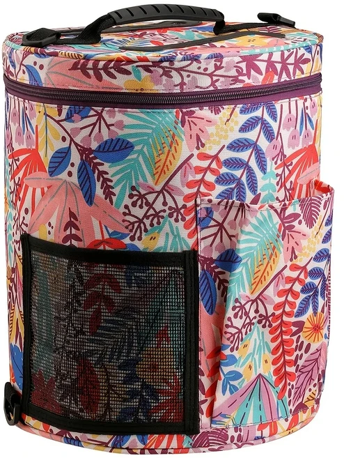 다양한 색상의 프가 원사 보관 버킷백 휴대성과 싱글 숄더 디자인 DIY 도구, 01 01