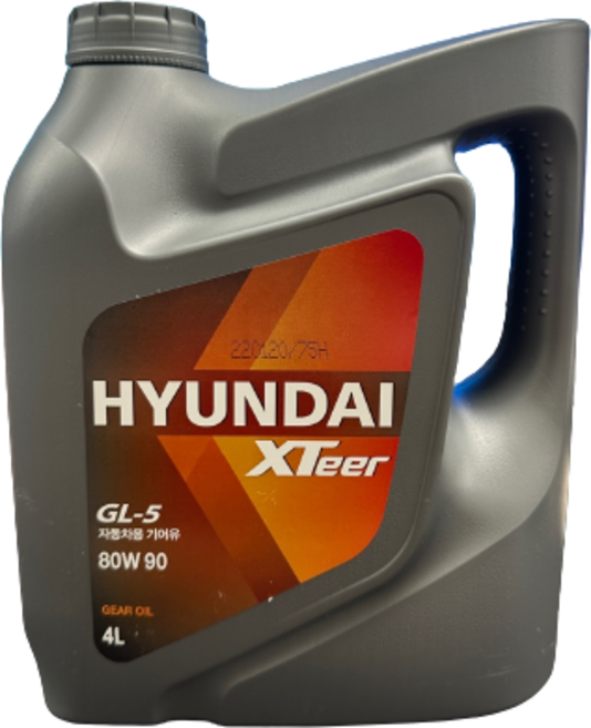 현대 엑스티어 GL-5 80W90 기어유 데후 디퍼런셜 오일 4L, 1개