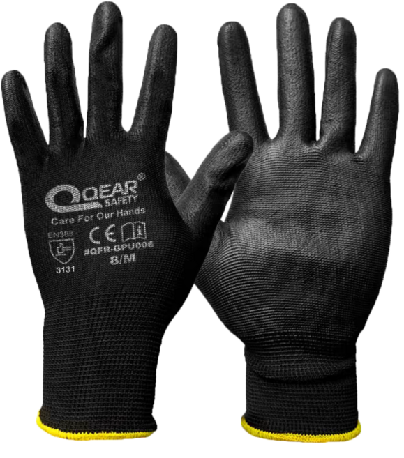 토토만 리빙스테이 3Q장갑 스마트폰터치기능 쿨 터치장갑 미끄럼방지 안전 코팅 다목적 목 작업, M 1켤레, 블랙, 1개