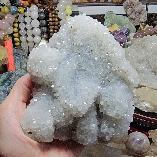 白水晶原礦擺件